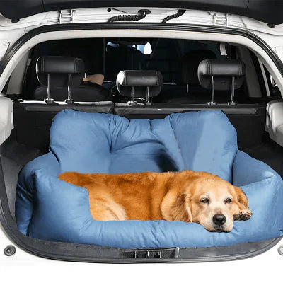 Siège auto pour chien CarrierTravelDog™ gris – sécurité voiture avec bords rembourrés