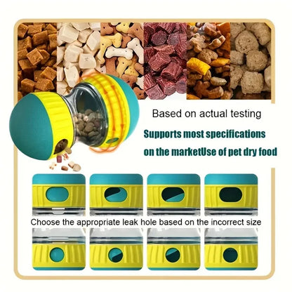 Balle distributrice de friandises pour chien, jouet d'entraînement à l'alimentation lente, distributeur de friandises pour animaux de compagnie, machine d'alimentation lente