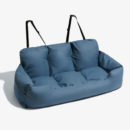 Siège auto pour chien CarrierTravelDog™ bleu – assise confortable et fixation rapide