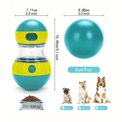 Balle distributrice de friandises pour chien, jouet d'entraînement à l'alimentation lente, distributeur de friandises pour animaux de compagnie, machine d'alimentation lente