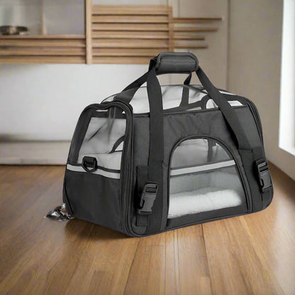 Sac de transport pour chien DogCarrierBag™ noir – solide et imperméable