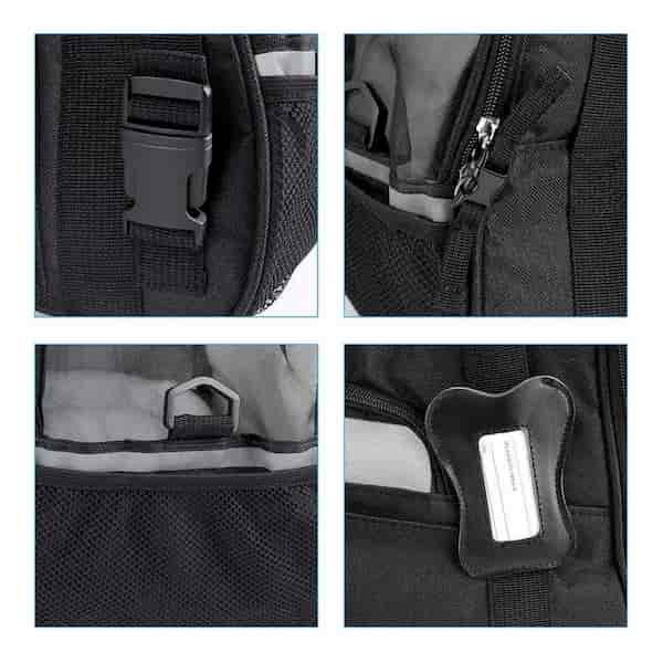 Sac de transport pour chien DogCarrierBag™ noir – solide et imperméable