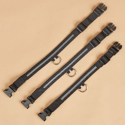 Collier LED pour chien LEDCollarDog™ noir – sécurité de nuit, lumière clignotante